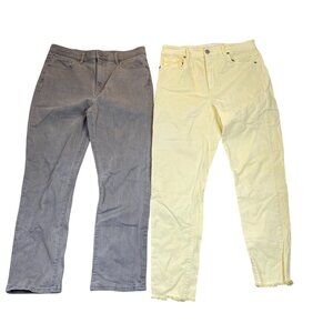 LOFT Womens Jeans Size 8 Lot of 2 Slim Straight Skinny High Rise Casual Classic
